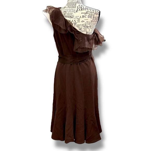 NWT Nordstrom NUE by Shani Size 10 One Shoulder Dress $320 Built-in Body Shaper - Picture 7 of 7